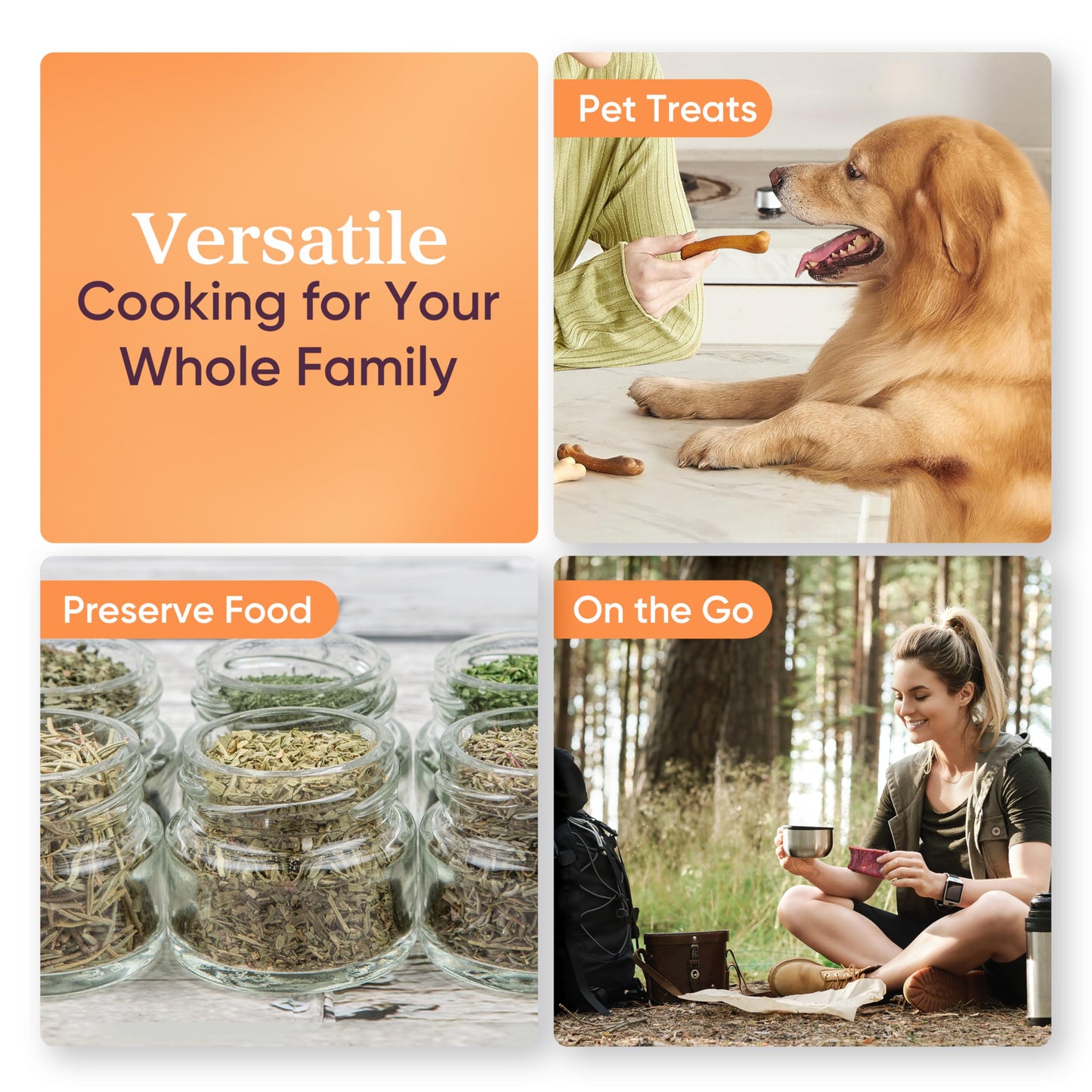 COSORI Food Dehydrator, Bigger Than 7 Trays With Large 6.5" Drying Space, 600W Power Saves More Time Than 480W, 165°F Dehydrated Dryer for Jerky, Dog Treats, Herbs, Meat, Fruit, and Yogurt, Silver