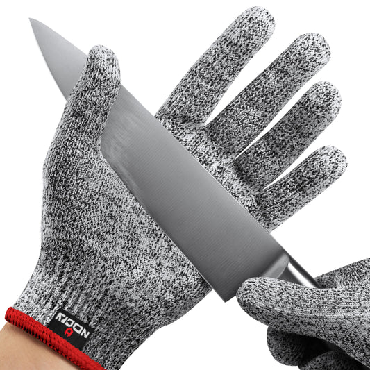 NoCry Professional Cut Resistant Work Gloves for Men and Women with Firm Grip and Waterproof Palms — Touchscreen Tips & Reinforced Thumb — Ideal for Cutting, Slicing and Dicing