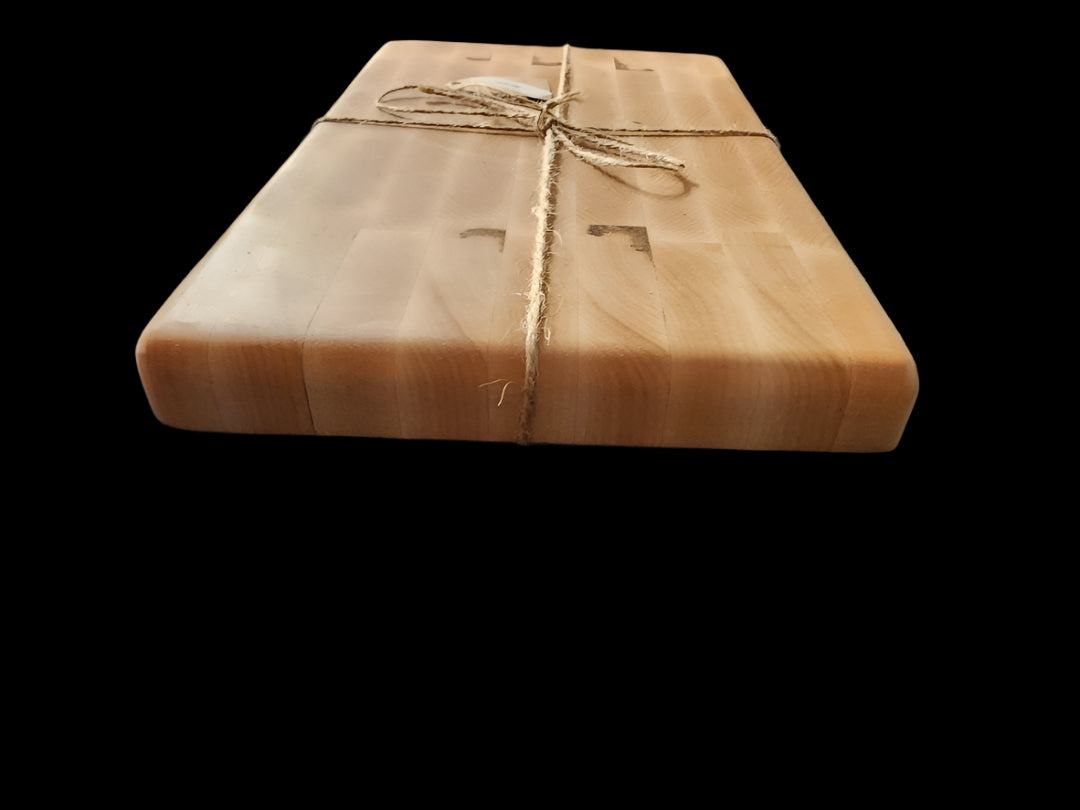 End Grain Butcher Block 7.5x11 Maple - Handcrafted Quality