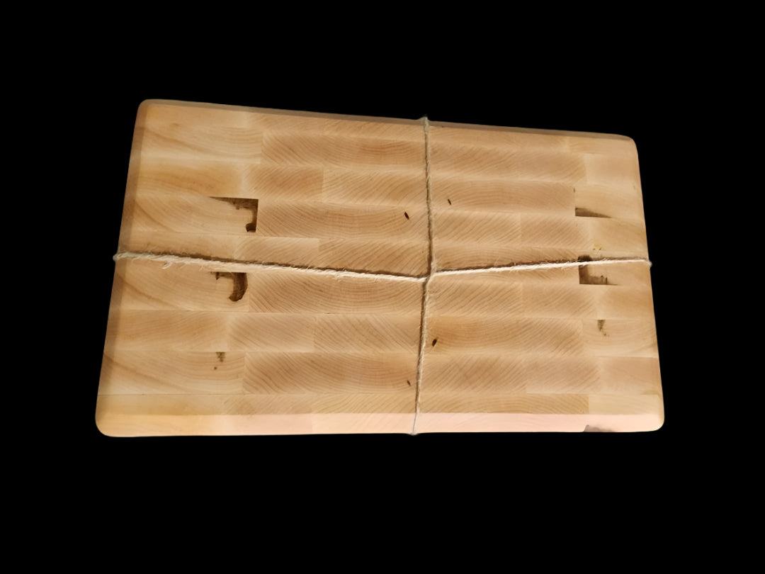 End Grain Butcher Block 7.5x11 Maple - Handcrafted Quality