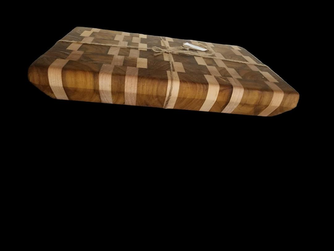 Hard Maple Cutting Board - Handcrafted Burmese Teak & Maple Kitchen Tool