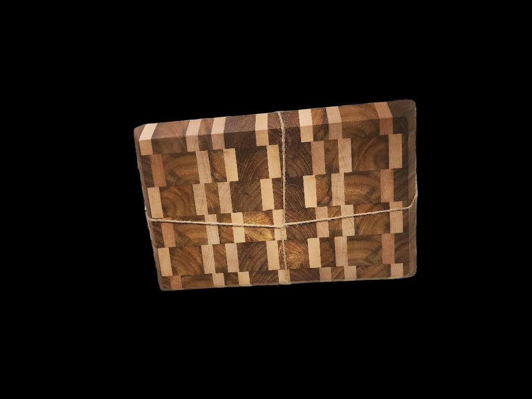 Hard Maple Cutting Board - Handcrafted Burmese Teak & Maple Kitchen Tool