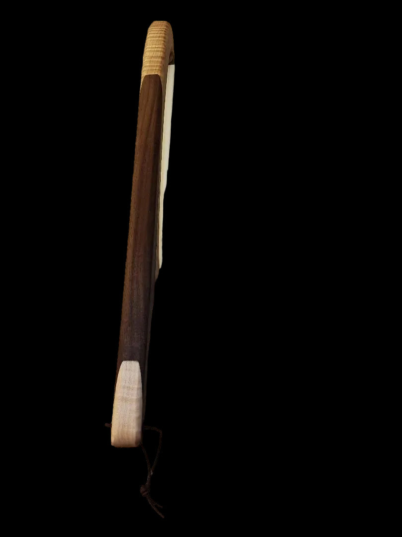 Handmade 16" Curly Maple & Black Walnut Bread Knife / Sourdough Knife