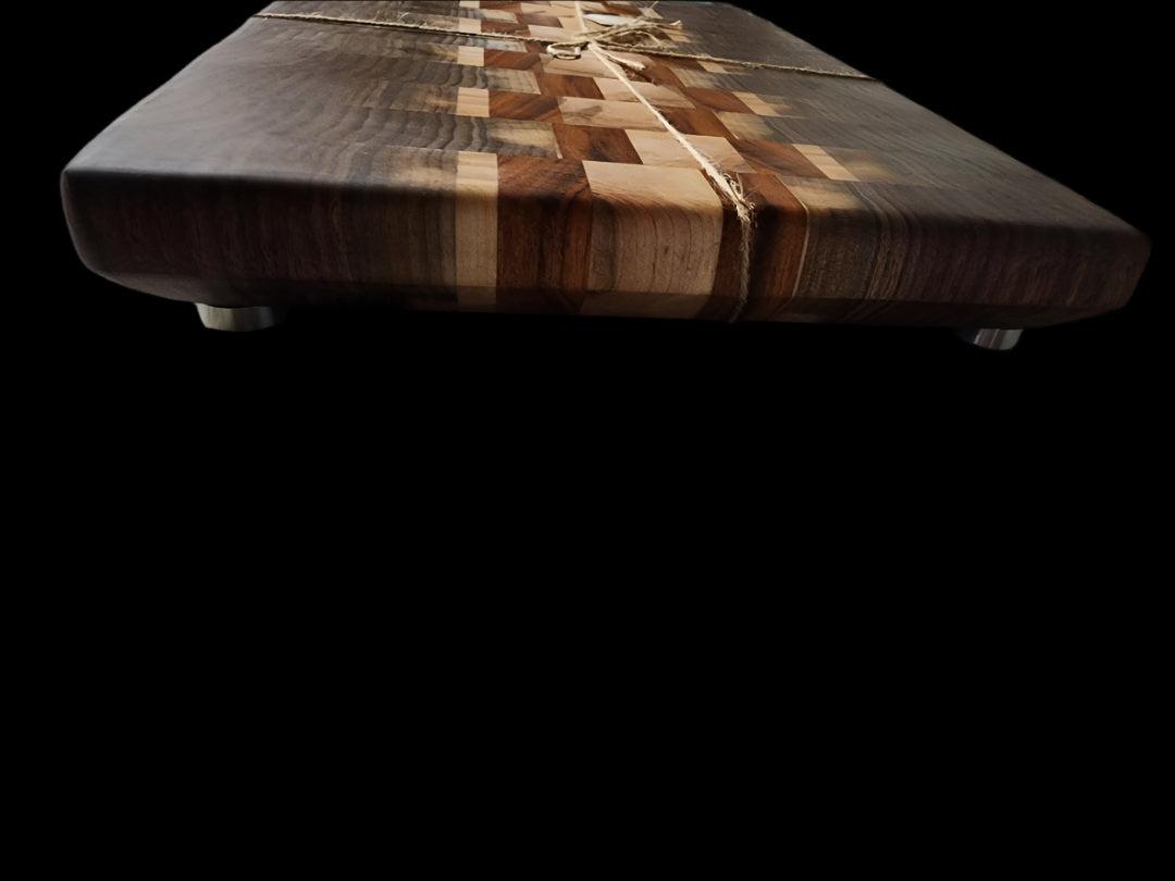 Butcher Block β Handcrafted Black Walnut, Tigerwood & Maple Board