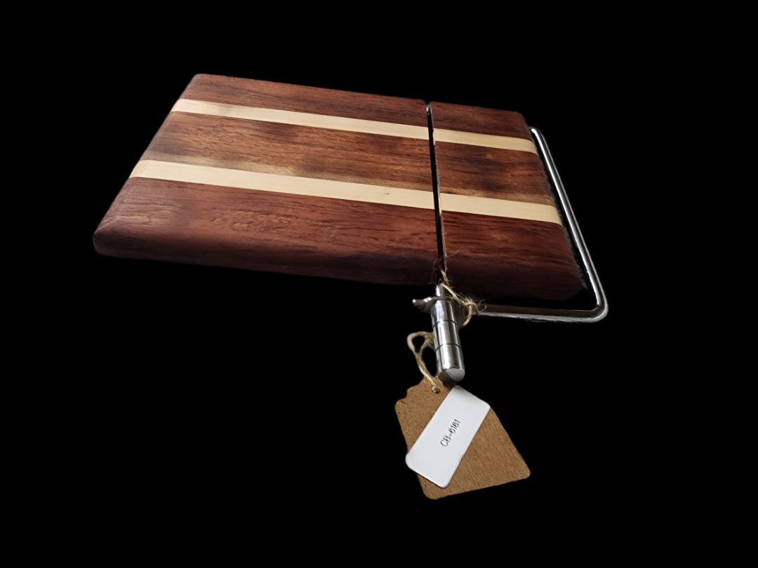 Cheese Slicer - Handmade Bubinga & Maple Cheese Slicer | Premium Quality