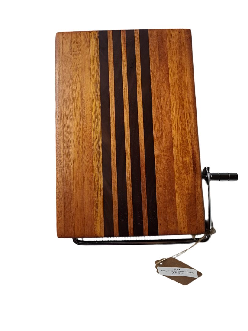 Cheese Slicer Handcrafted Mahogany & Walnut Cutting Board