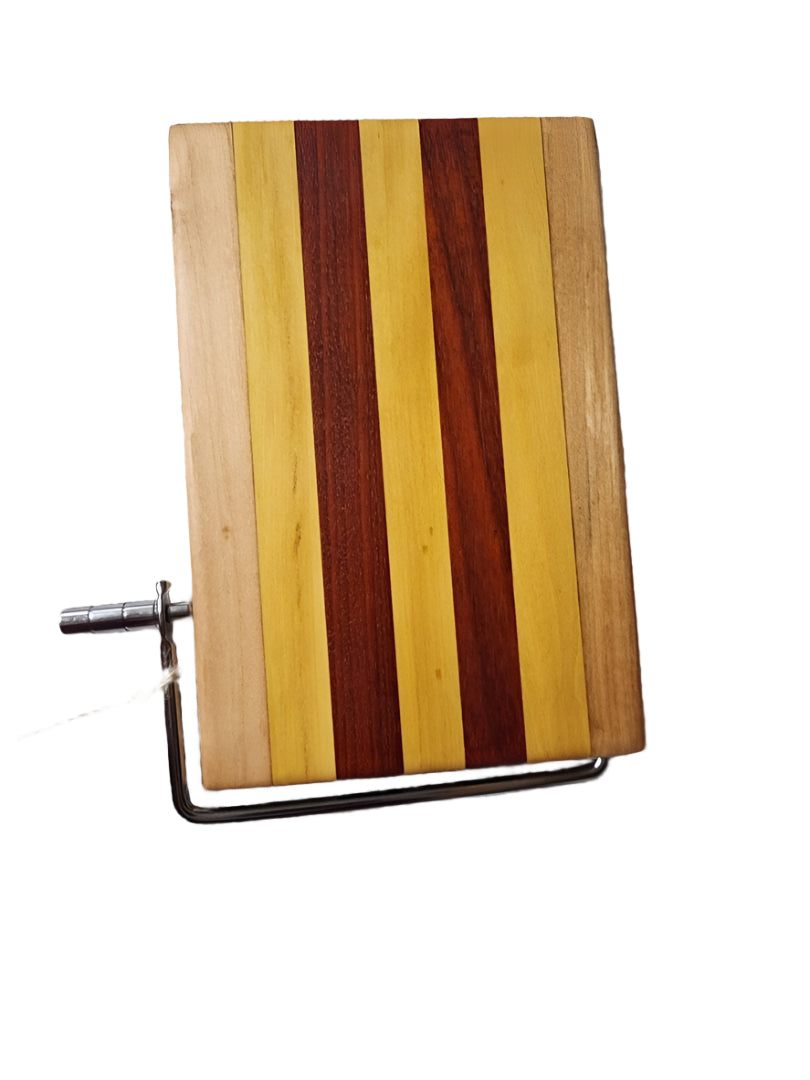 Cheese Slicer Cutting Board - Handcrafted Maple Padauk