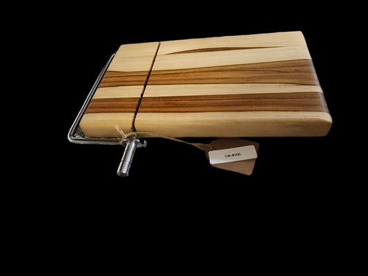 Cheese Slicer - Left-Handed Burmese Teak Cheese Slicer for Gourmet Use