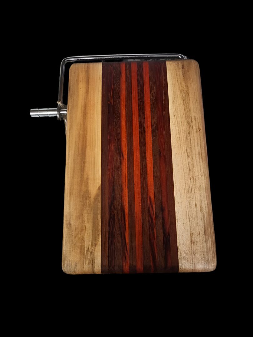 Cheese Slicer Handmade with Ambrosia Maple & Walnut - 6"x9"
