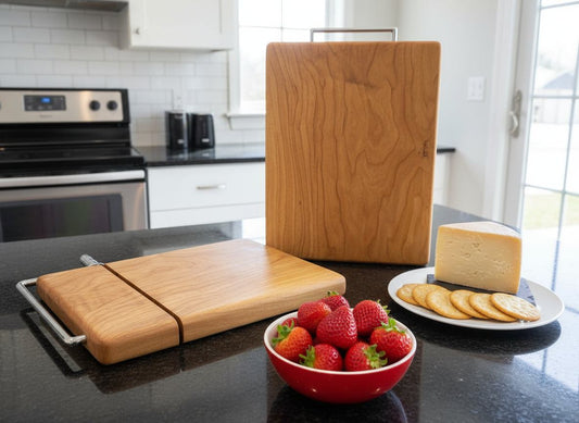 Cheese Slicer Cherry– Rich Grain, Clean Cuts, Handmade Charm