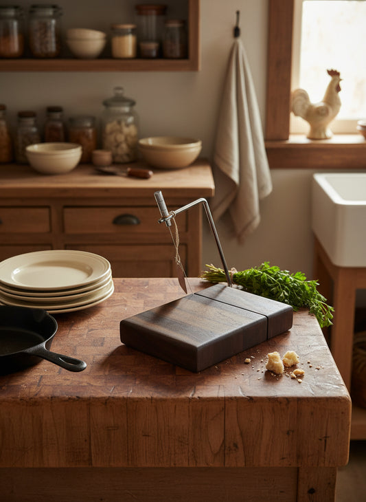 Artisan Black Walnut Cheese Slicer – 6" x 9" x 3/4"