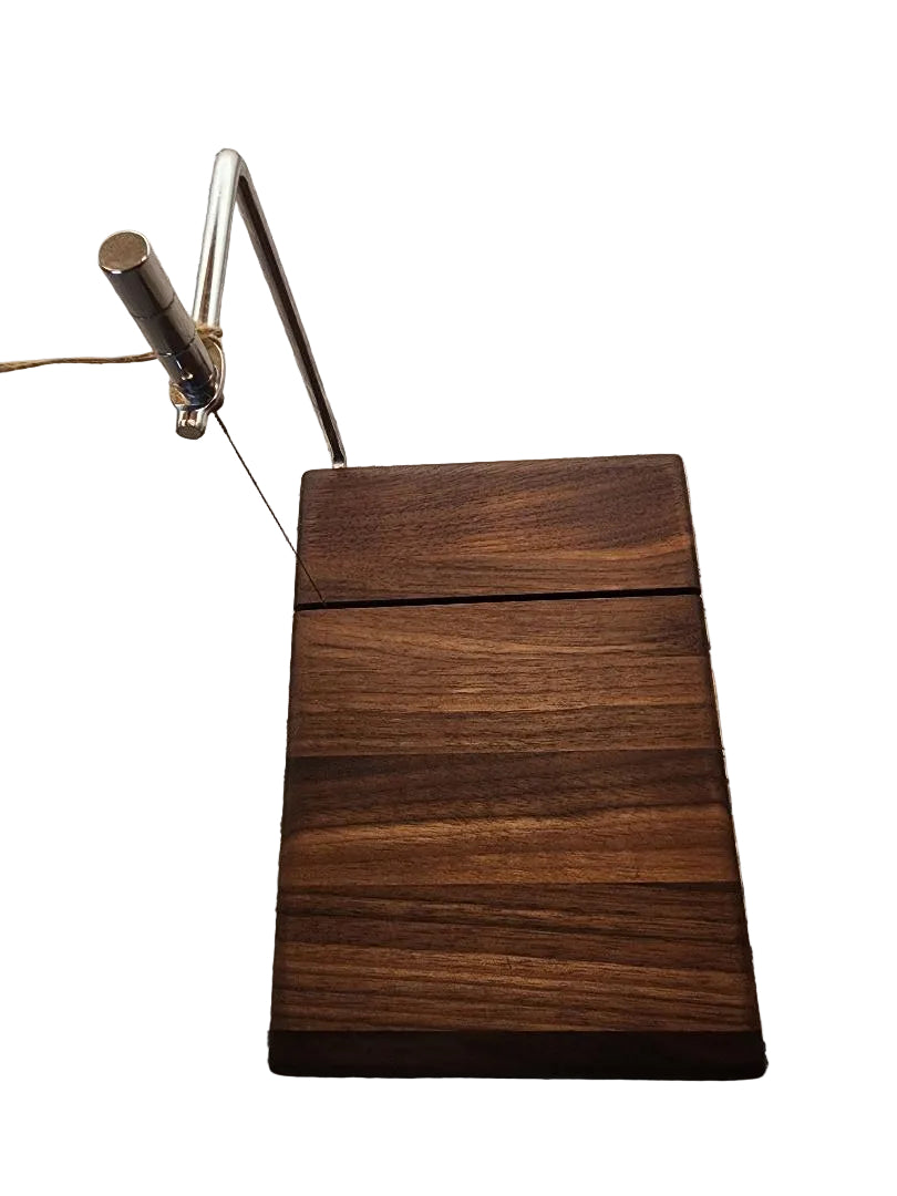 Black Walnut Cheese Slicer – 6x8x¾ with Stainless Steel Wire