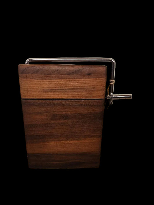 Black Walnut Cheese Slicer – 6x8x¾ with Stainless Steel Wire