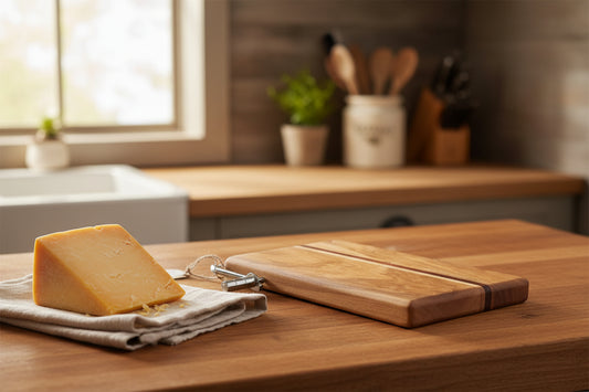 6 × 9 × 3/4" Cherry • Ambrosia Maple • Padauk Cheese Slicer