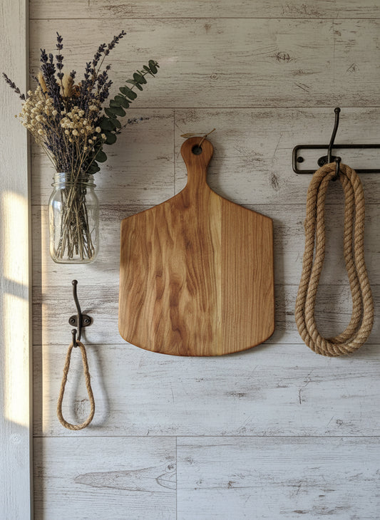 Cherry Pizza Peel Charcuterie Board – 14 x 22 x ¾"