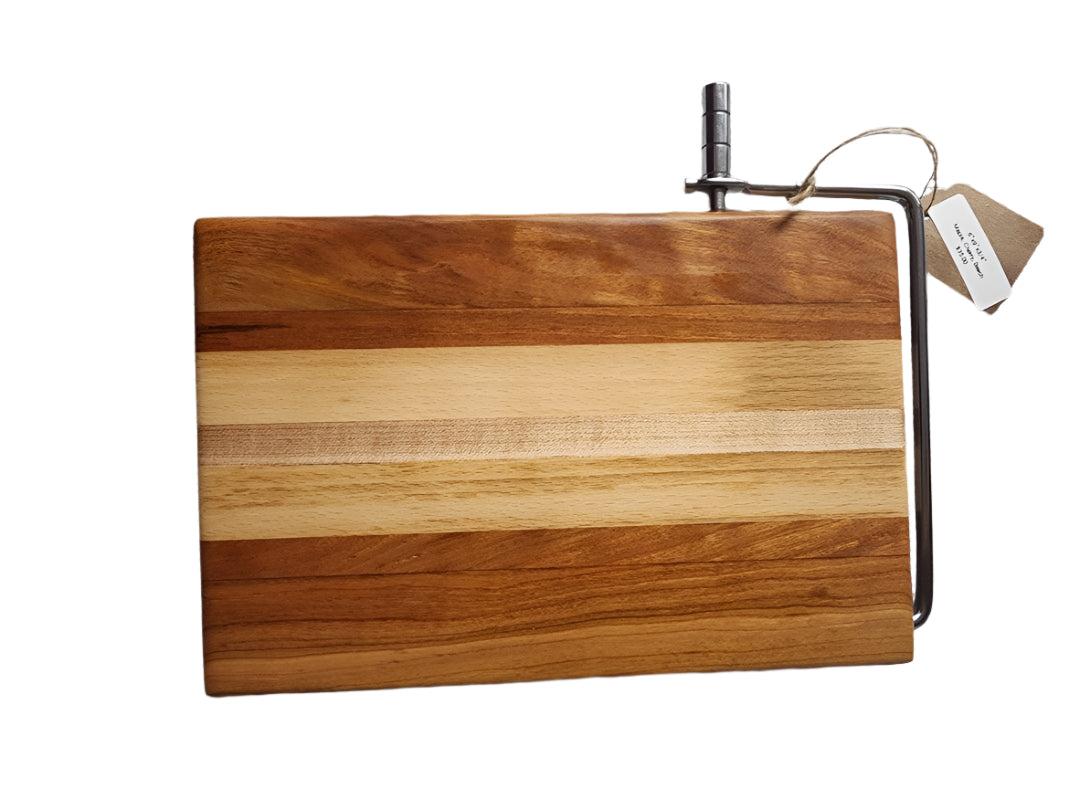 Cheese Slicer Board - Handcrafted Maple, Cherry & Beech