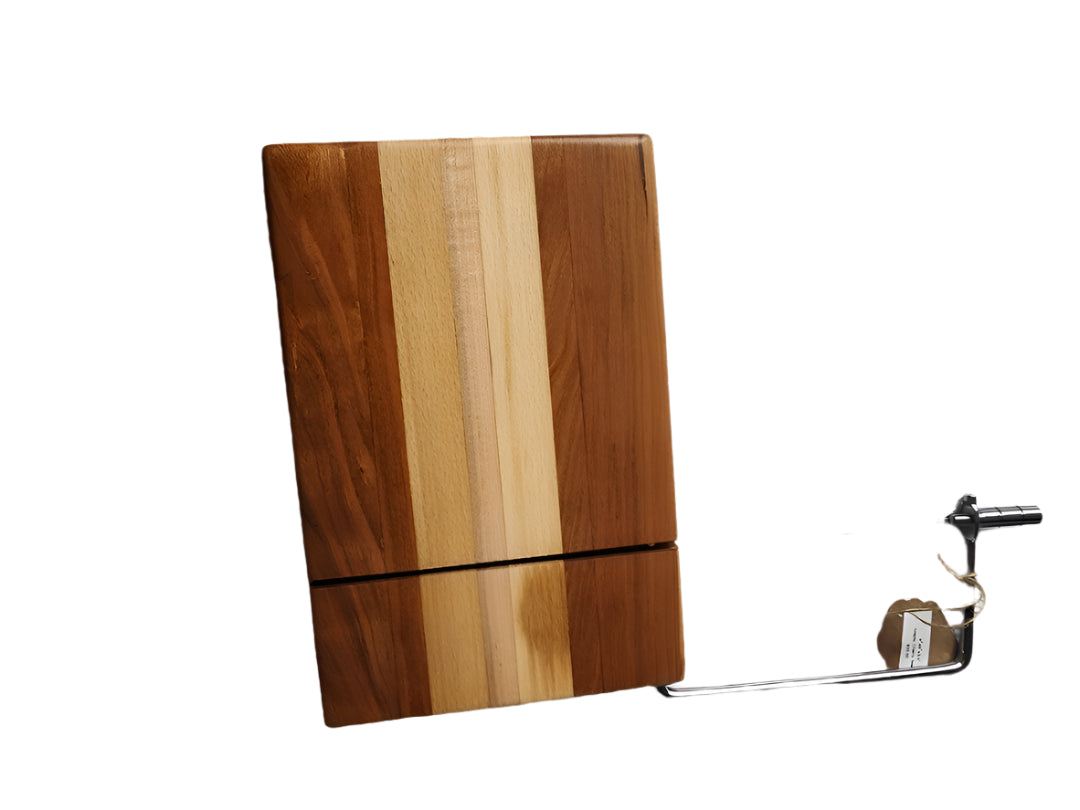 Cheese Slicer Board - Handcrafted Maple, Cherry & Beech