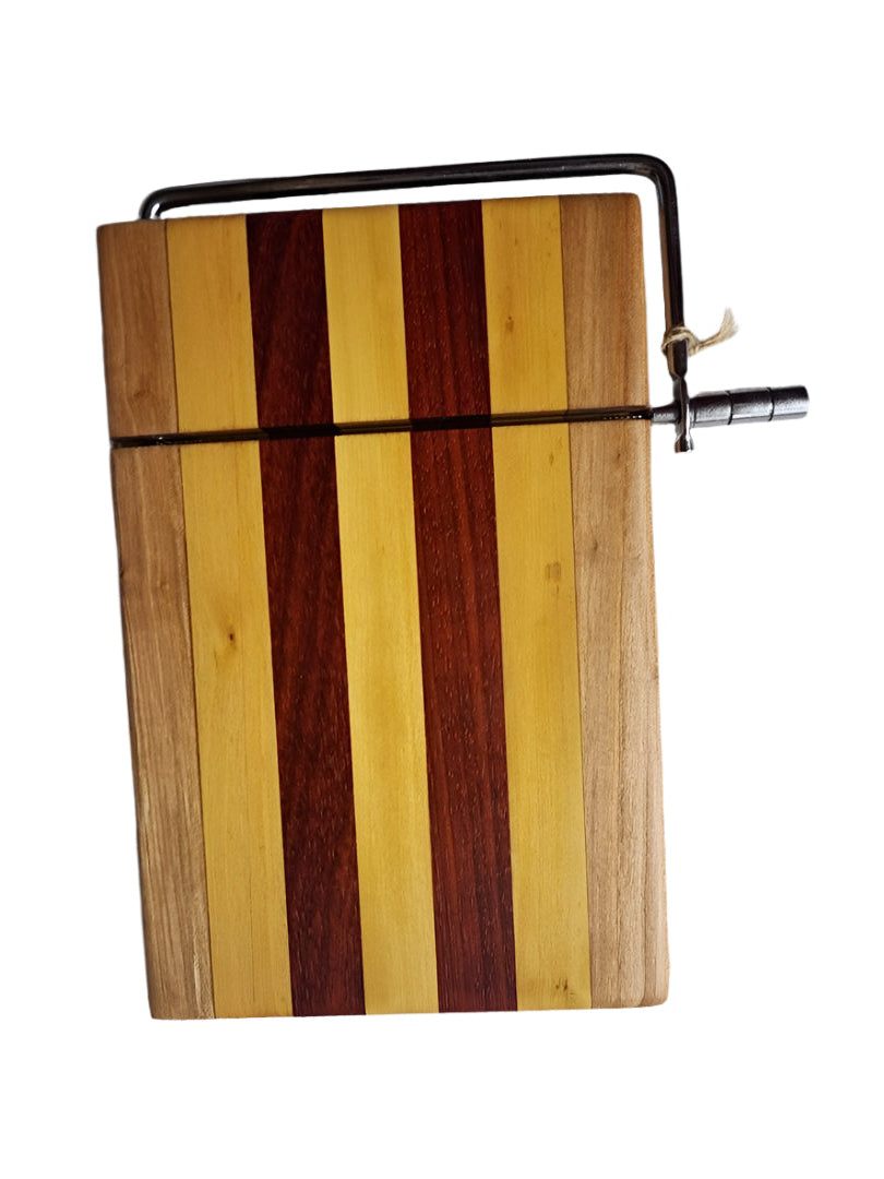 Cheese Slicer Cutting Board - Handcrafted Maple & Padauk