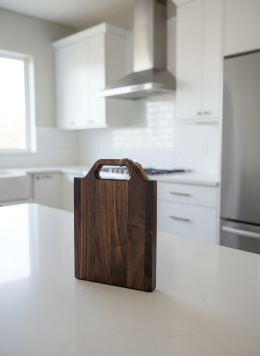 Engraved Black Walnut Cutting Board – Personalized Craftsmanship with Everyday Charm