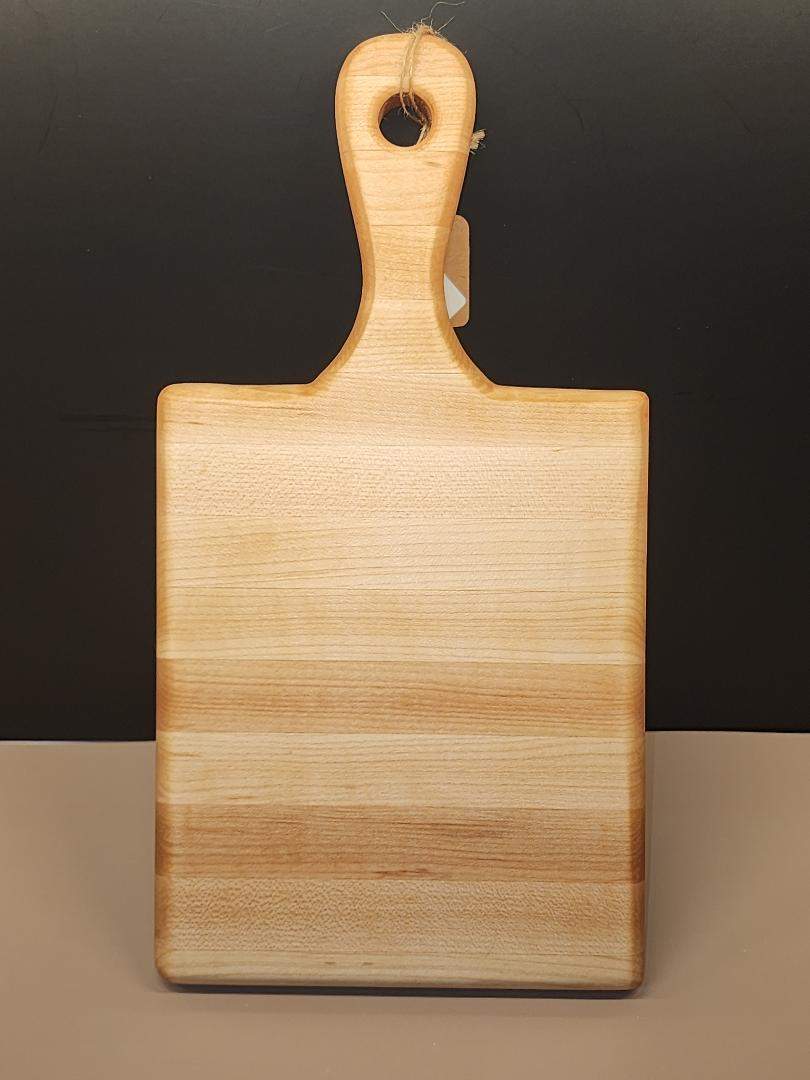 Solid Maple Cutting Board with Handle – 6x7x⅞" Mini Prep Board