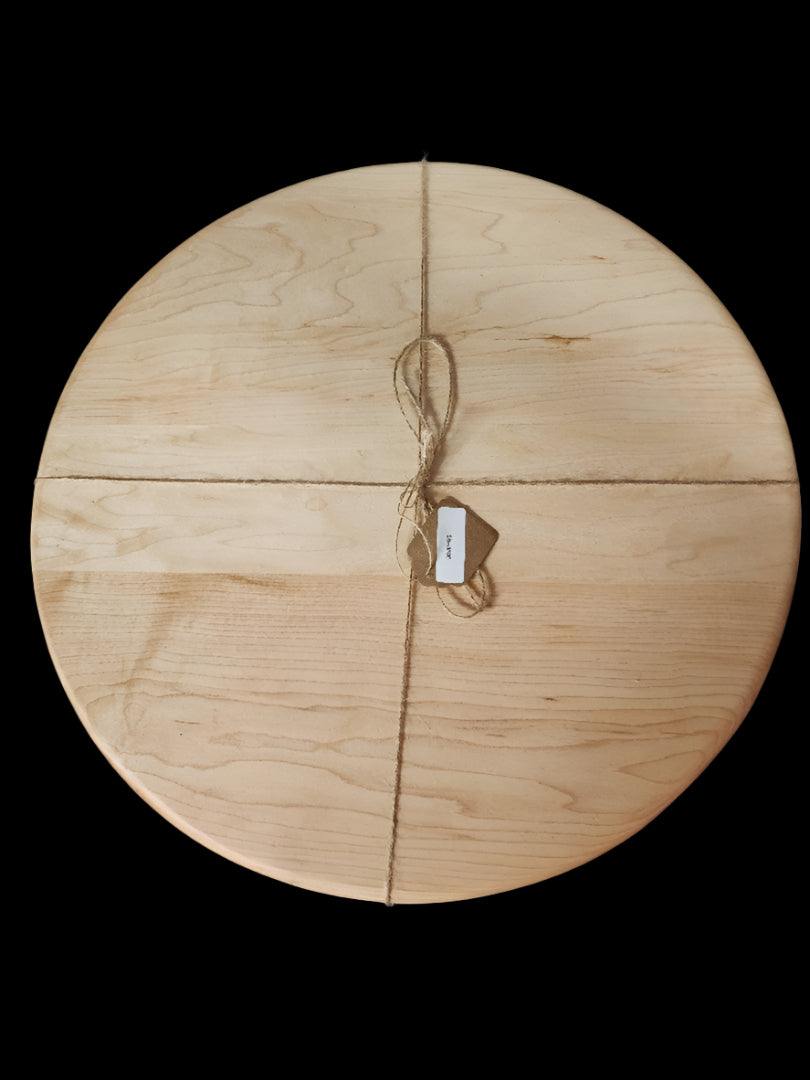 Large Lazy Susan - Handcrafted Hard Maple 16" Turntable