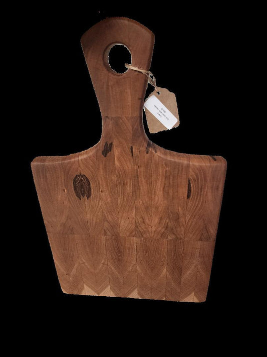 Cutting Board with Handle - Handcrafted Cherry End Grain Kitchen Essential