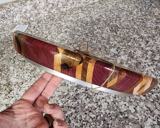 Lazy Susan - Handcrafted Exotic Hardwood Blend 12" Rotating Centerpiece