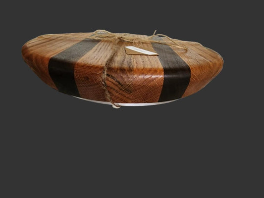 Lazy Susan Handmade 10-Inch White Oak & Black Walnut Serving Centerpiece