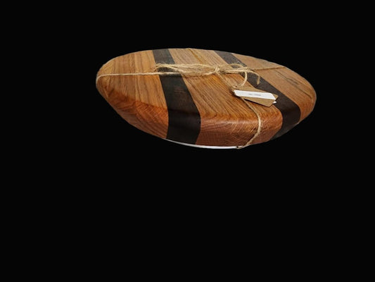 Handcrafted Lazy Susan – White Oak & Black Walnut (10")