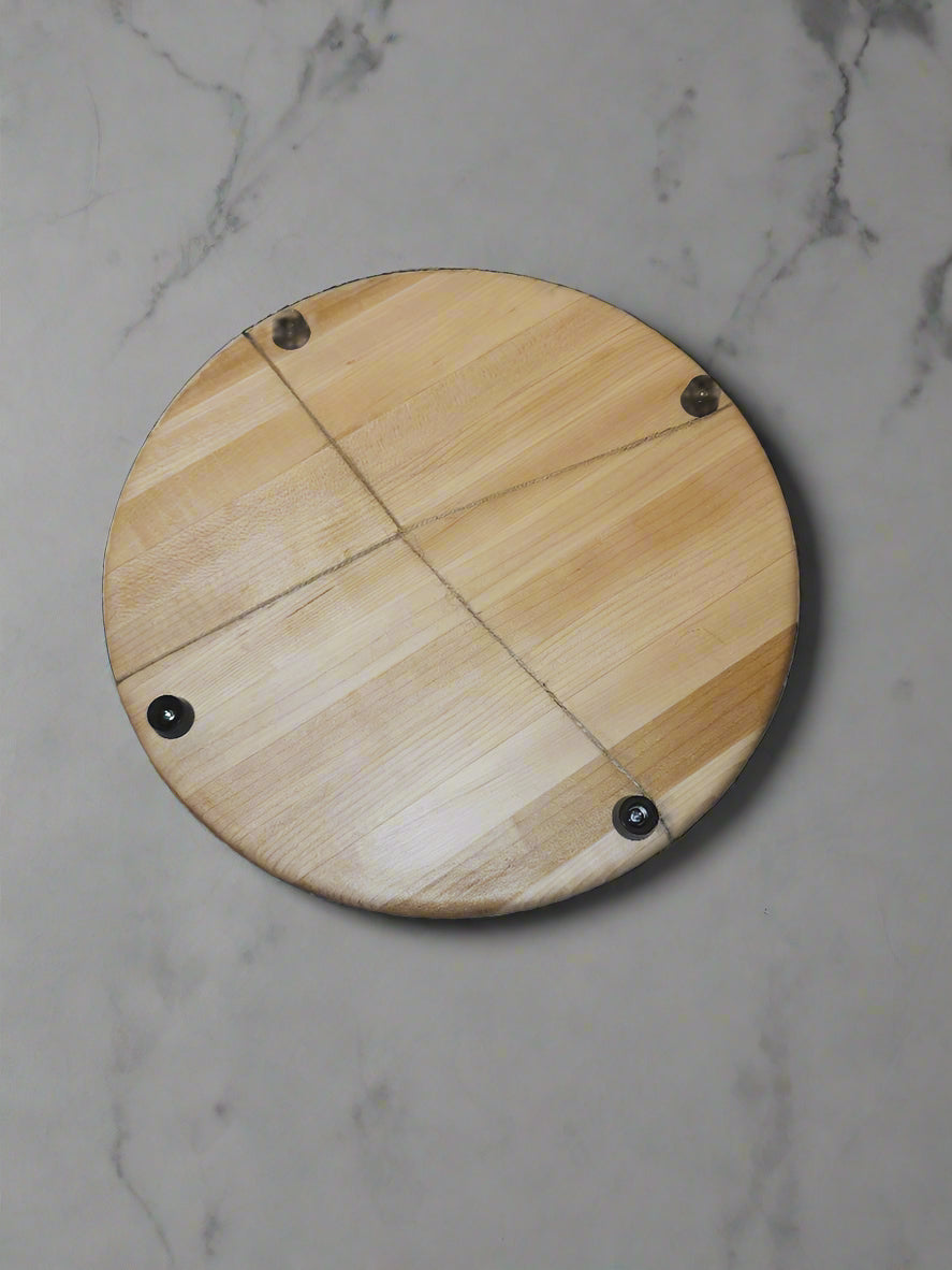 Handcrafted Wooden Trivet – 10" Round Hard Maple