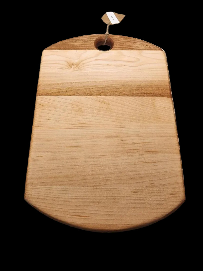 Hard Maple Cutting Board with Hanging Hole – 8" x 12" x 0.75"