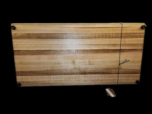 Northern Hard Maple Cutting Board with Rubber Feet 10" x 20" x 2"