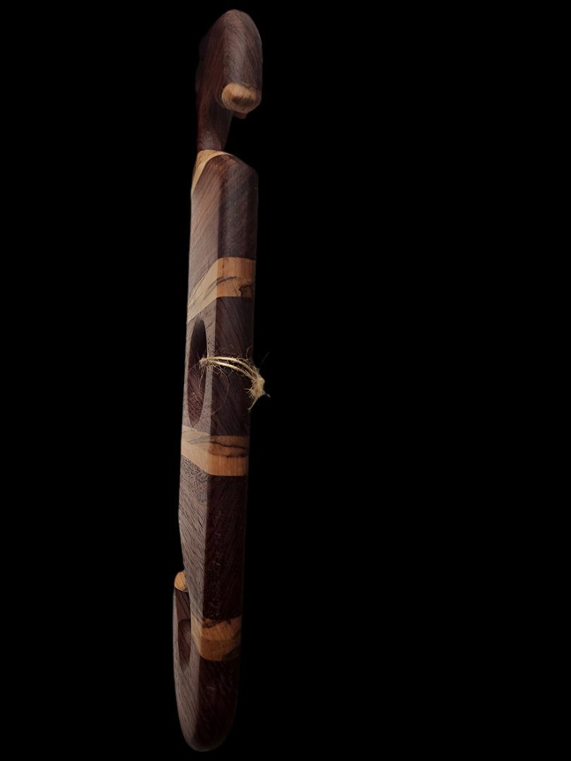 Wine Caddy - Handcrafted Bubinga & Ambrosia Maple Glass Holder