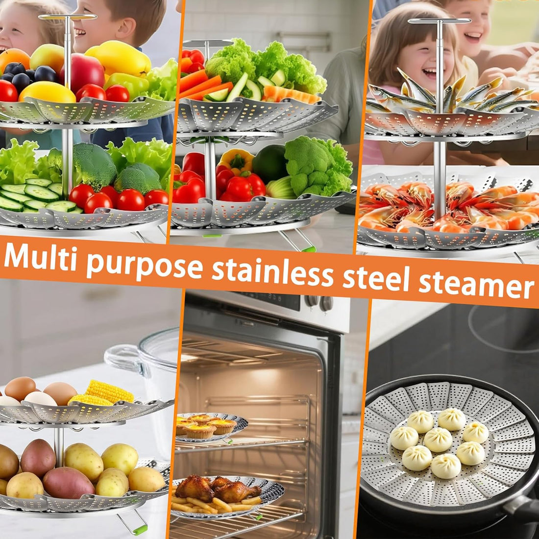 Steam Your Way to Health: The Stainless Steel Veggie Steamer Basket