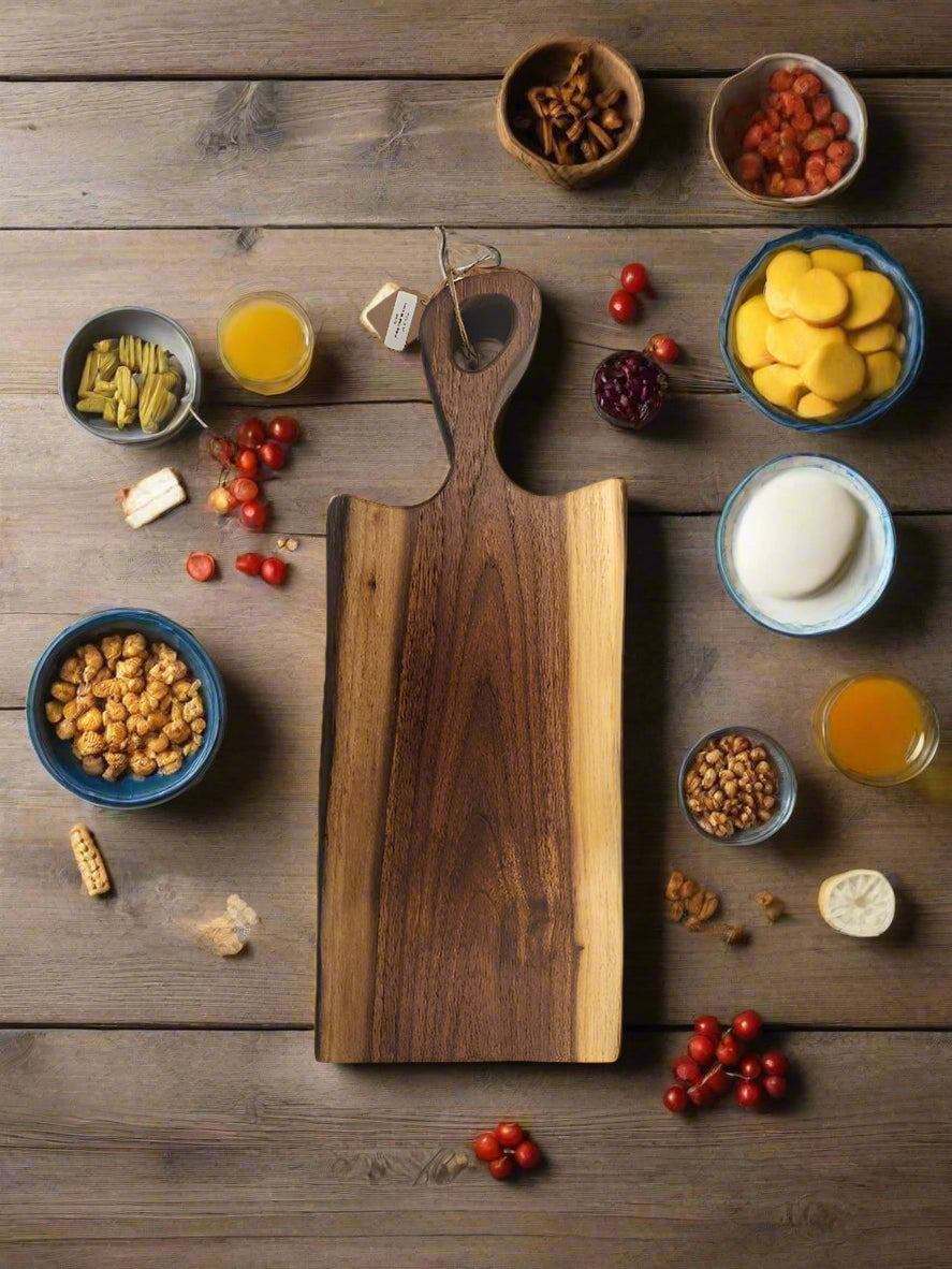 Handcrafted Live Edge Serving Trays and Decor