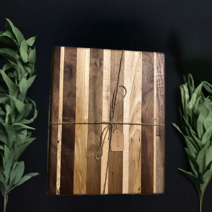 10’’ x 13’’ x 1’’ Handmade Cutting Board - Black Walnut Spalted Hard Maple Eco-Friendly (SB-3722) - Cutting Board