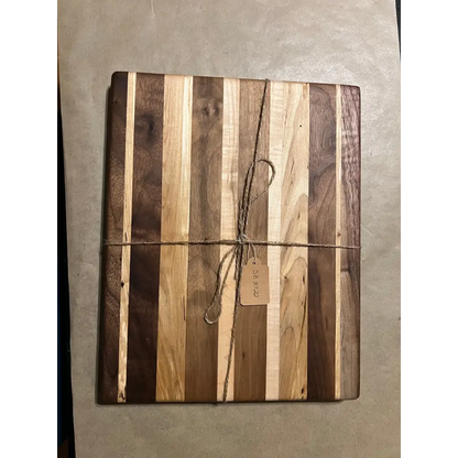 10’’ x 13’’ x 1’’ Handmade Cutting Board - Black Walnut Spalted Hard Maple Eco-Friendly (SB-3722) - Cutting Board