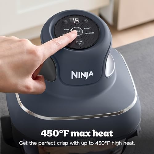 Ninja | Air Fryer | Crispi 4-in-1 Portable Cooking System | 4QT & 6 Cup Glass Containers, Crisper Plates & Storage Lids Included | Microwave, Freezer & Dishwasher Safe | Cherry Crush | FN101DR