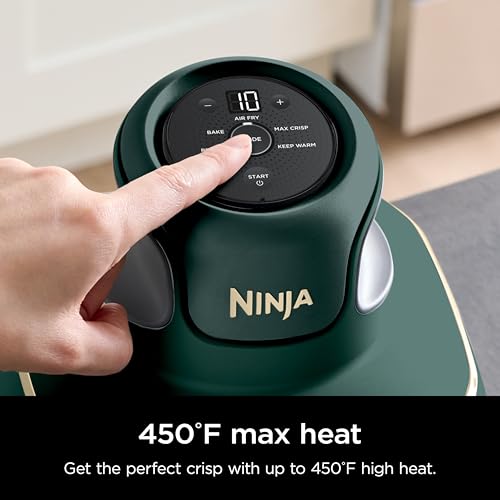 Ninja | Air Fryer | Crispi 4-in-1 Portable Cooking System | 4QT & 6 Cup Glass Containers, Crisper Plates & Storage Lids Included | Microwave, Freezer & Dishwasher Safe | Cherry Crush | FN101DR