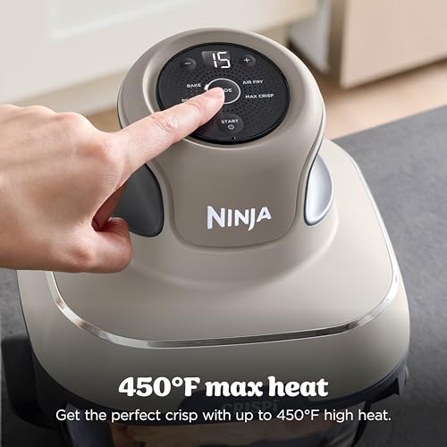 Ninja | Air Fryer | Crispi 4-in-1 Portable Cooking System | 4QT & 6 Cup Glass Containers, Crisper Plates & Storage Lids Included | Microwave, Freezer & Dishwasher Safe | Cherry Crush | FN101DR