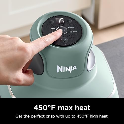 Ninja | Air Fryer | Crispi 4-in-1 Portable Cooking System | 4QT & 6 Cup Glass Containers, Crisper Plates & Storage Lids Included | Microwave, Freezer & Dishwasher Safe | Cherry Crush | FN101DR