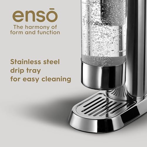 SodaStream Enso Sparkling Water Maker Value Bundle - includes CO2, Carbonating Bottles and Bubly Drop Flavors