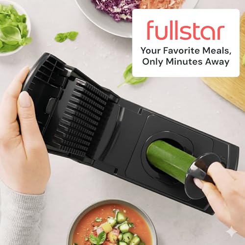Fullstar The Original Pro Chopper - Vegetable Chopper and Spiralizer, Food Chopper with Container, Fruit Slicer, Kitchen Gadgets & Gifts, Home Essentials (8 in 1, White)