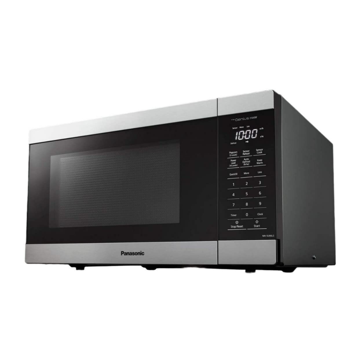 Panasonic Microwave Oven, 1.3 cu. ft. 1100W Countertop Microwave with Genius Sensor Cooking and Auto Defrost - NN-SD67LS (Stainless Steel)