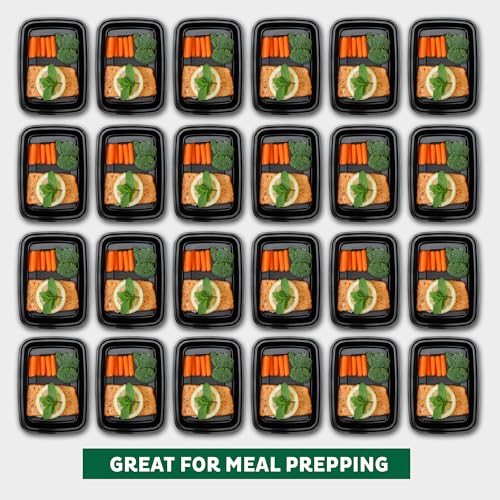 Freshware Meal Prep Containers [150 Pack] 1 Compartment with Lids, Food Storage Containers, Bento Box, BPA Free, Stackable, Microwave/Dishwasher/Freezer Safe (24 oz)