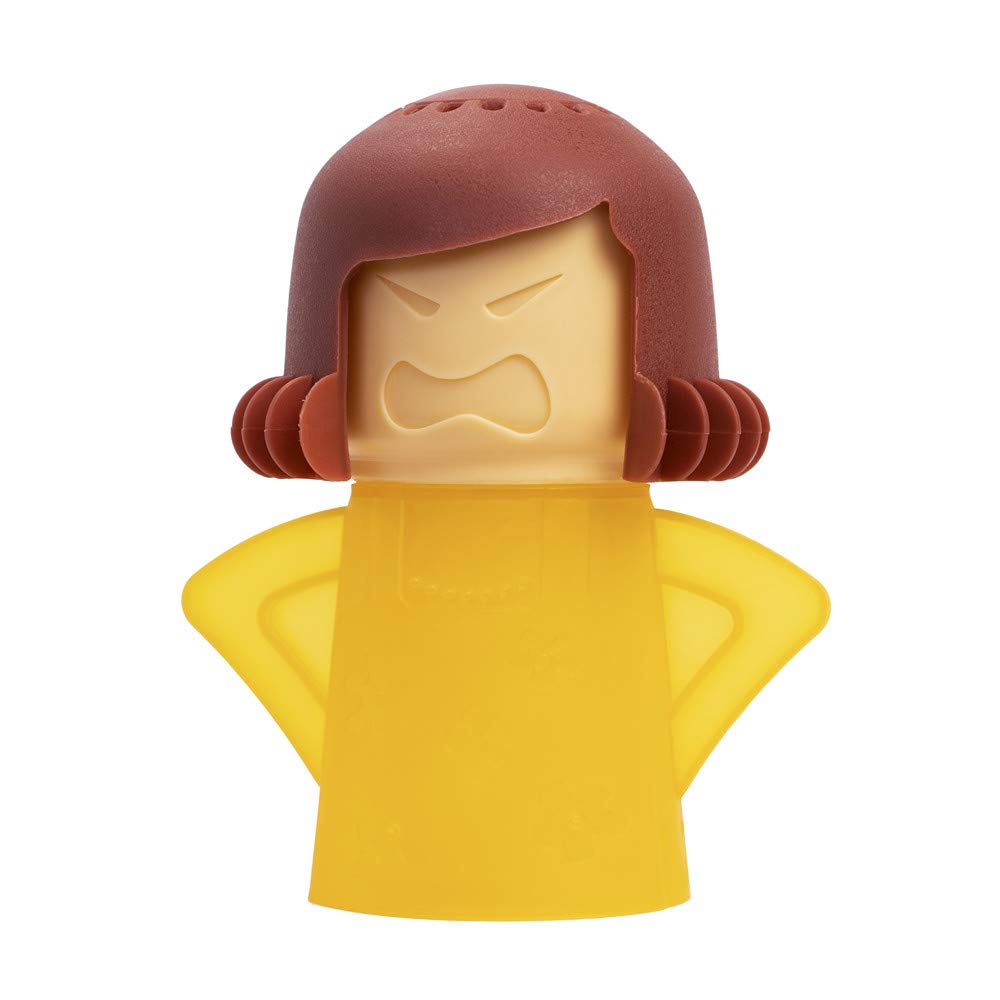 Angry Mama Microwave Oven Steam Cleaner, Angry Mom Microwave Cleaner, Just Add Vinegar and Water, Cut Cleaning Time by Half (Green)