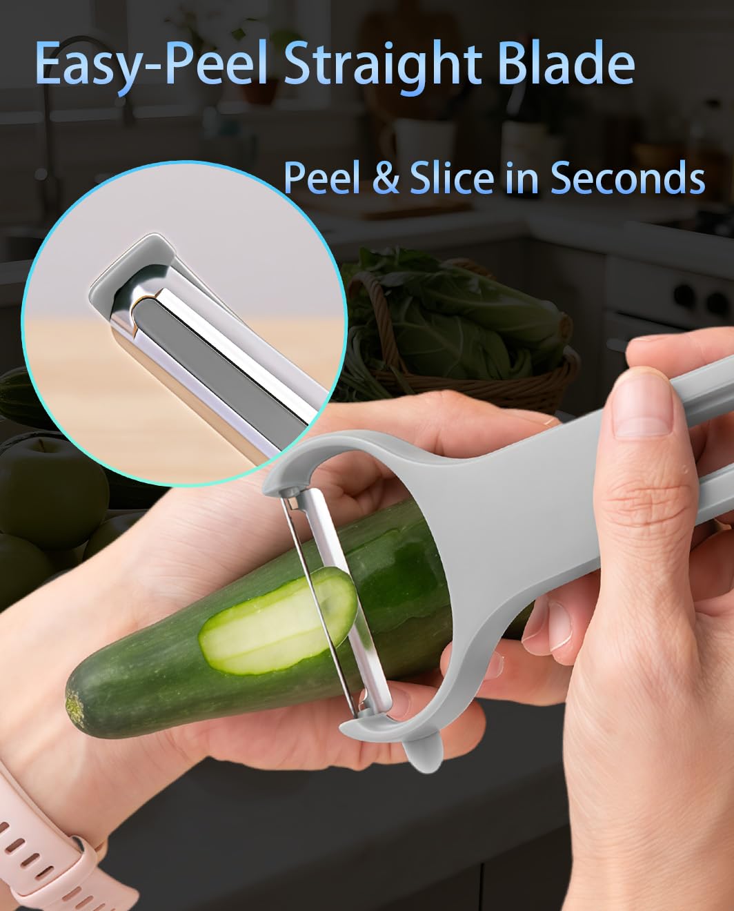 Vegetable Peeler Set 3-Piece Kitchen Peelers for Potato, Veggie, Fruit
