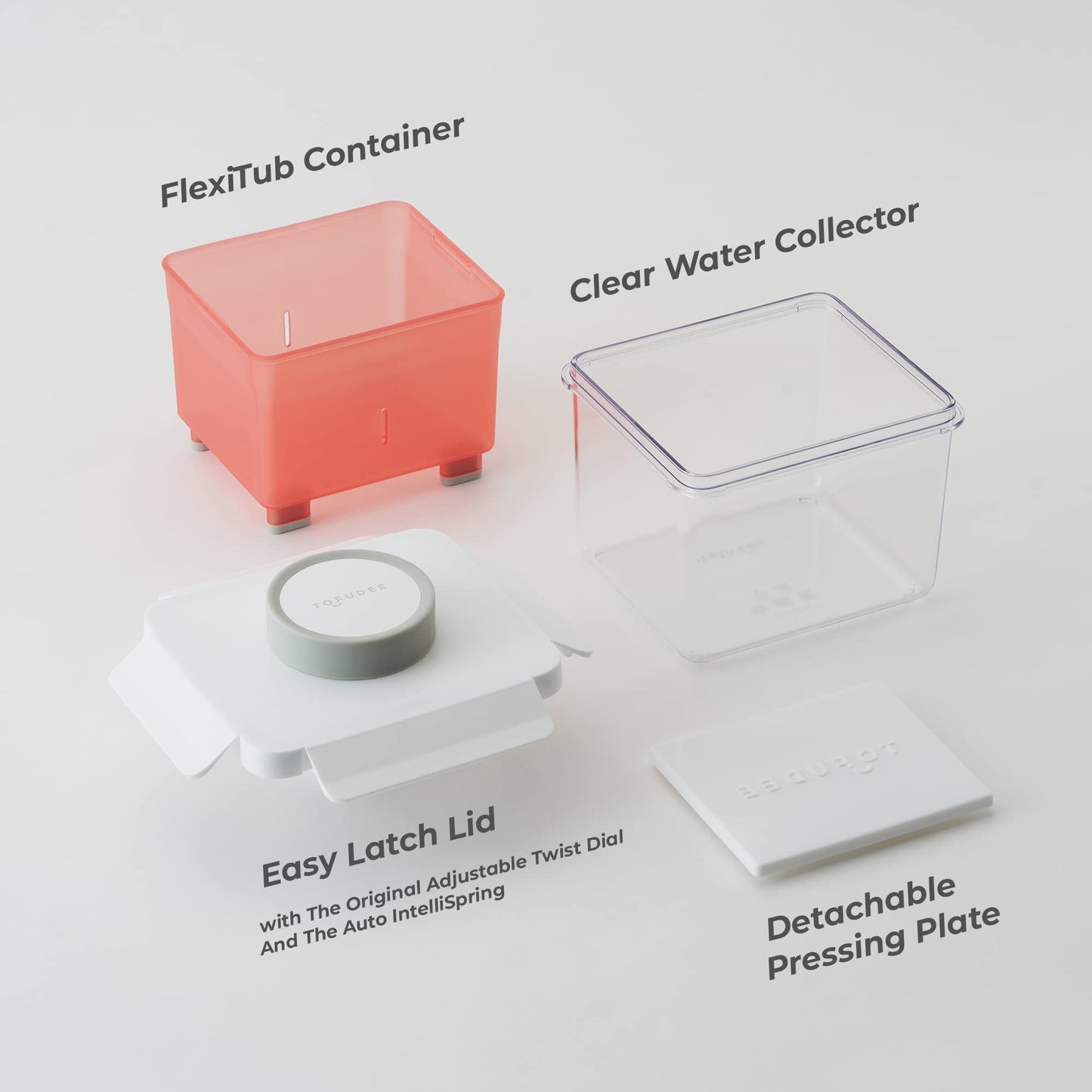 Tofu Press for Vegan - Dishwasher Safe & BPA Free Tofu Presser that Swiftly Drains Water from Soft, Firm, Extra Firm & Organic Tofu Without Crack in just 15-20min - Enhanced Flavor & Texture