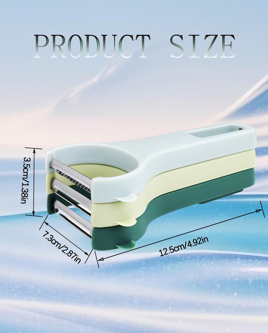 Vegetable Peeler Set 3-Piece Kitchen Peelers for Potato, Veggie, Fruit