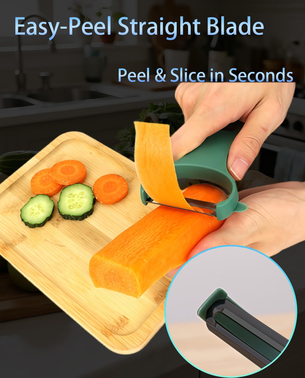 Vegetable Peeler Set 3-Piece Kitchen Peelers for Potato, Veggie, Fruit